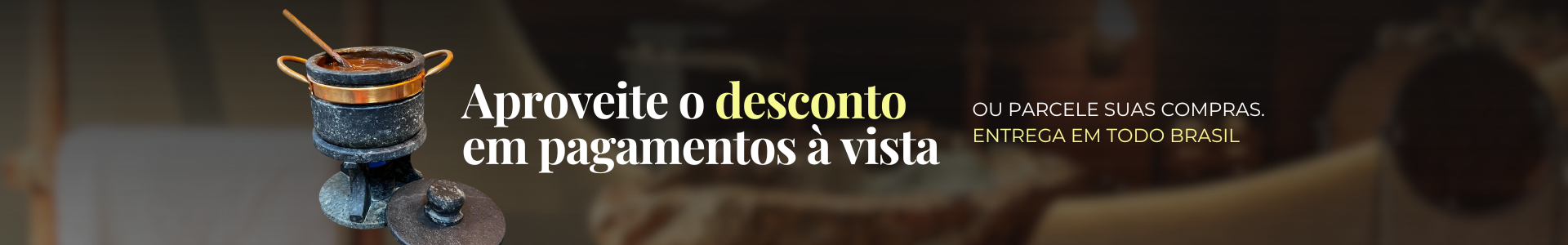Aproveite o desconto em pagamentos à vista