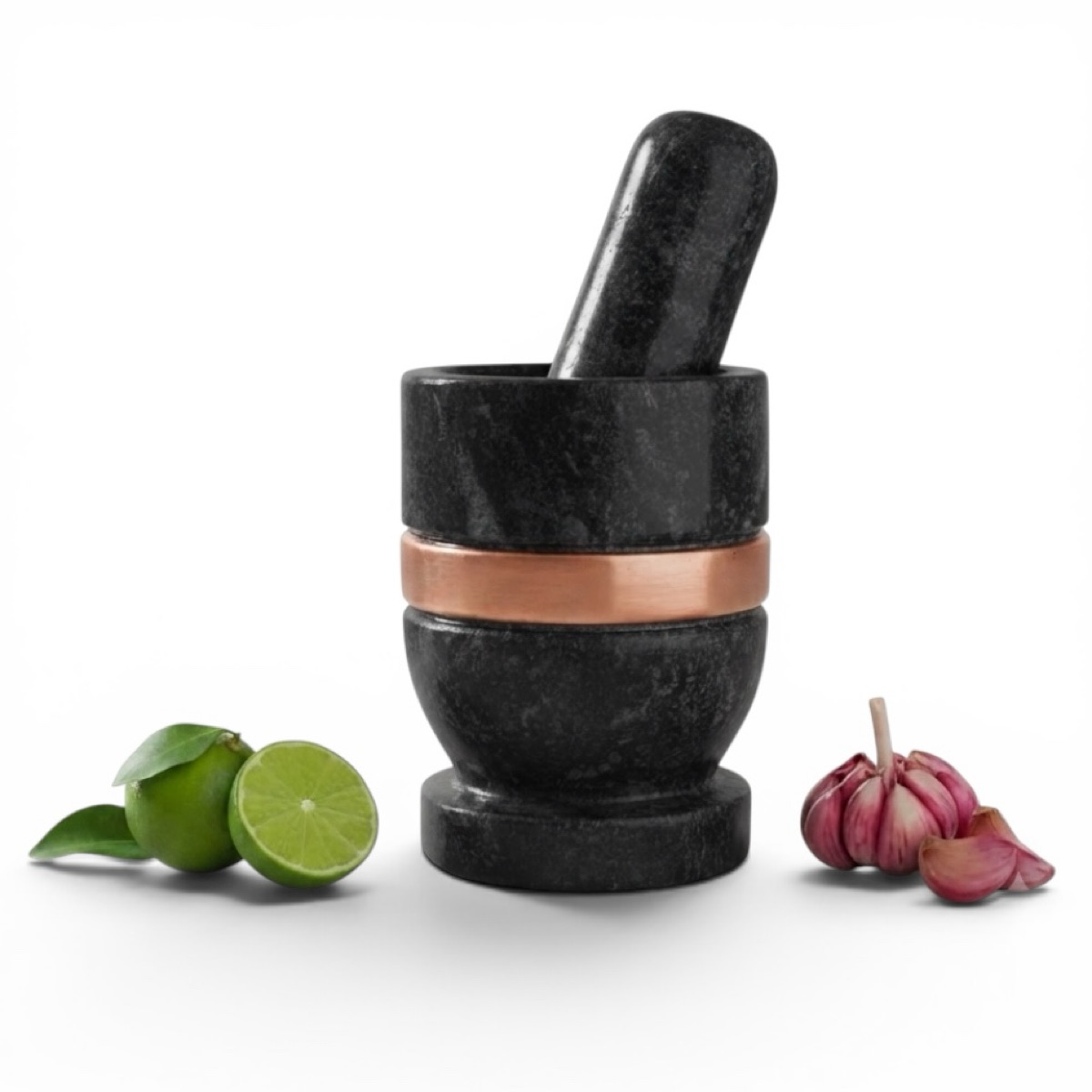 Pilão Com Cobre Super Resistente Em Pedra Sabão