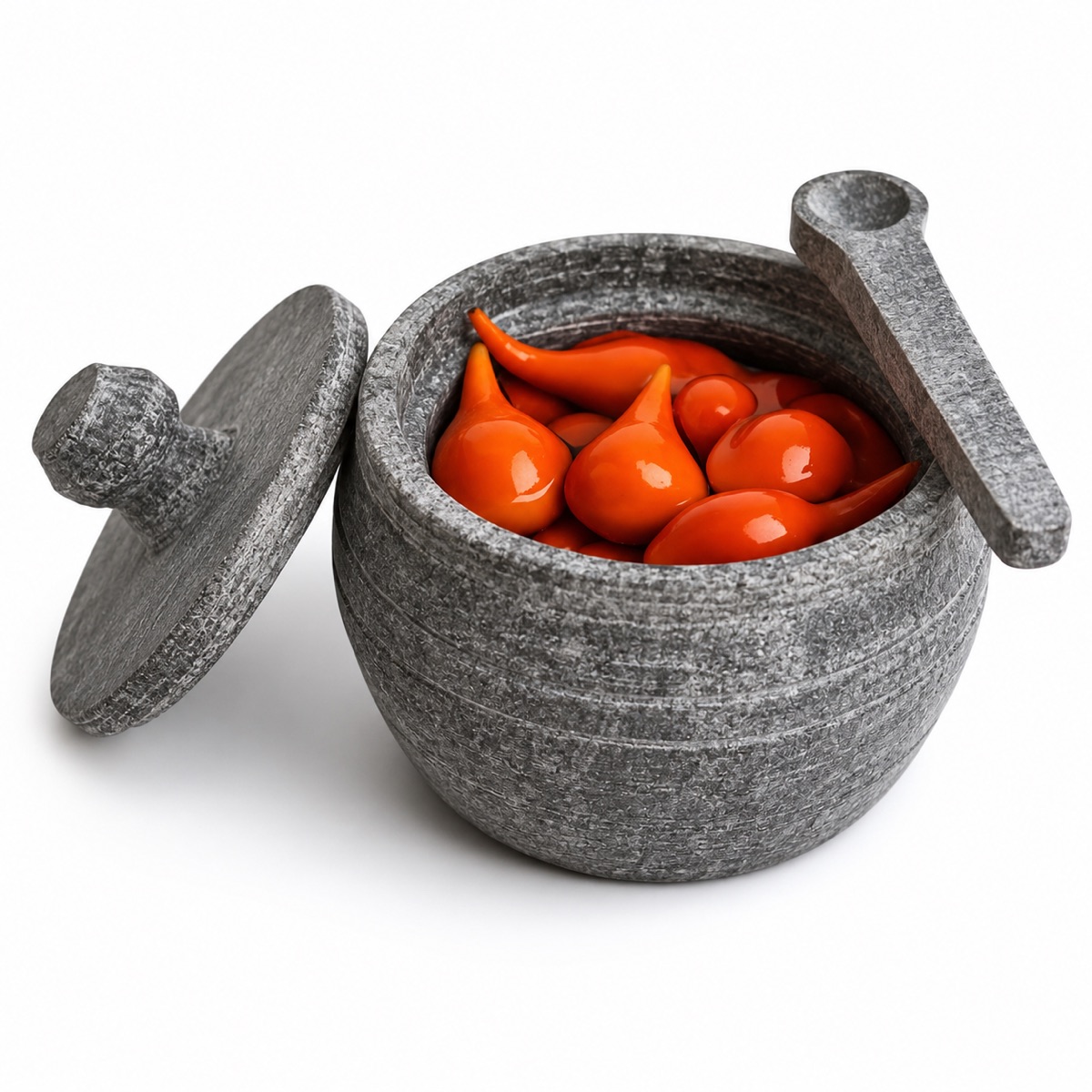 Pimenteira ou Saleiro Natural de Pedra Sabão