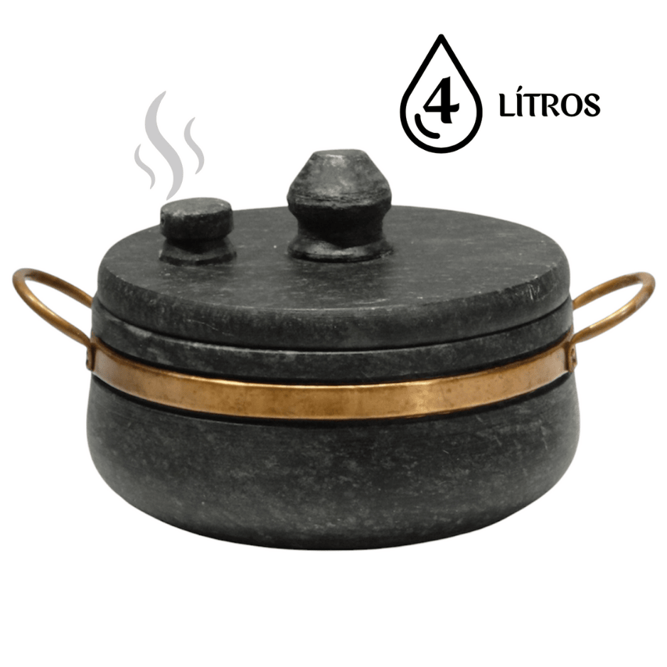 Panela de Pedra Pressão 4 Litros
